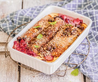 Süßer MorgenStund‘ Pfannkuchenauflauf